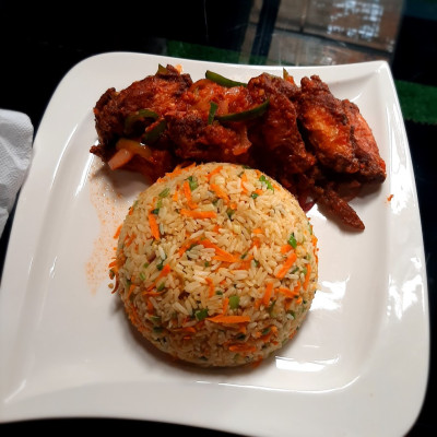 Fried Rice with Wings